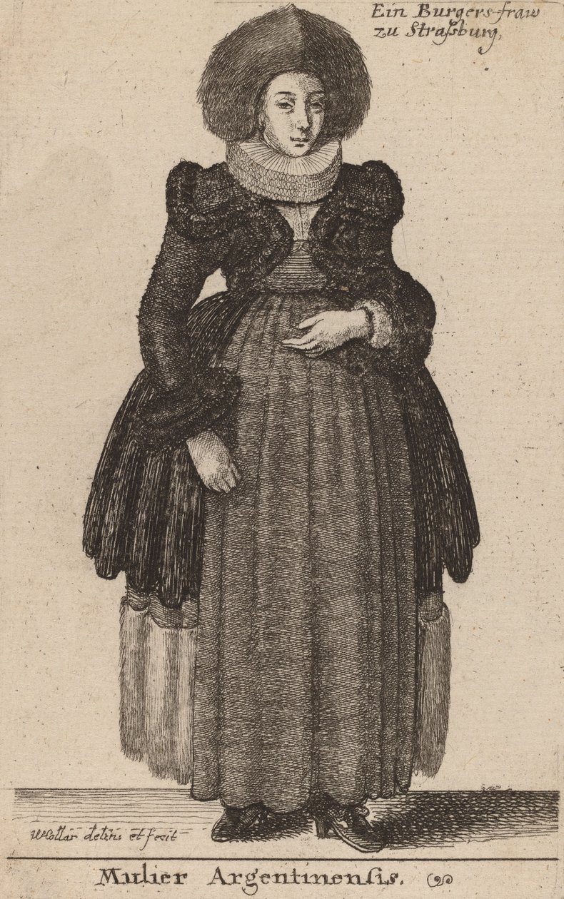 Argentiinalainen nainen. tekijältä Wenceslaus Hollar