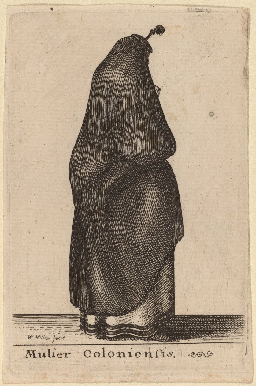 Kölnin nainen tekijältä Wenceslaus Hollar