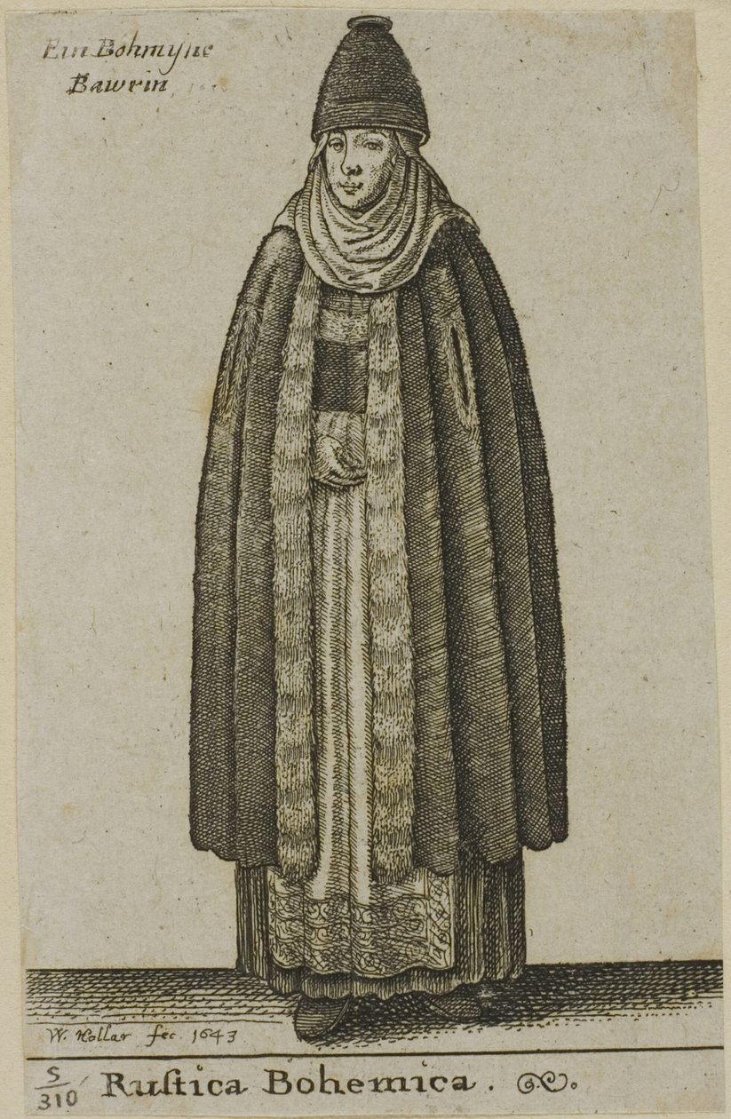 Talonpoikanainen Böömistä tekijältä Wenceslaus Hollar