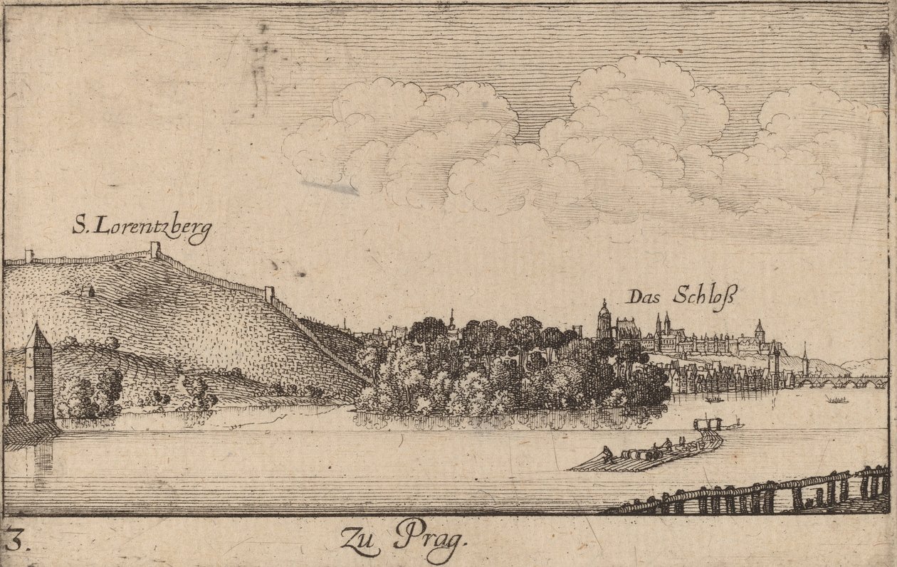 Praha, 1635. tekijältä Wenceslaus Hollar