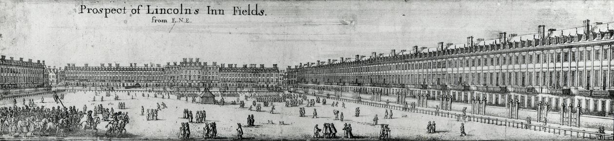 Prospect of Lincolns Inn Fields, n. 1650 tekijältä Wenceslaus Hollar