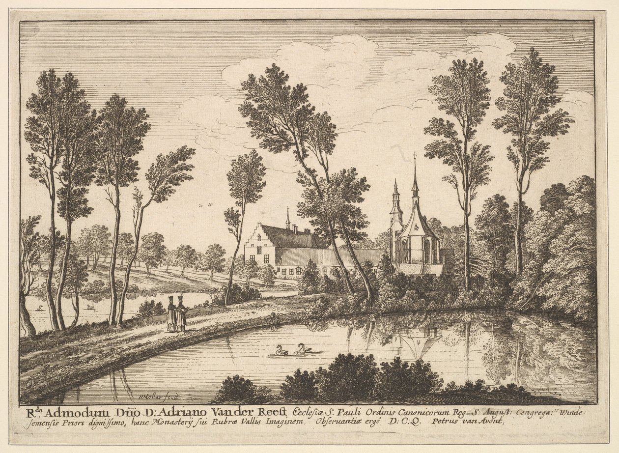 Rothendael Abbey, 1648. tekijältä Wenceslaus Hollar