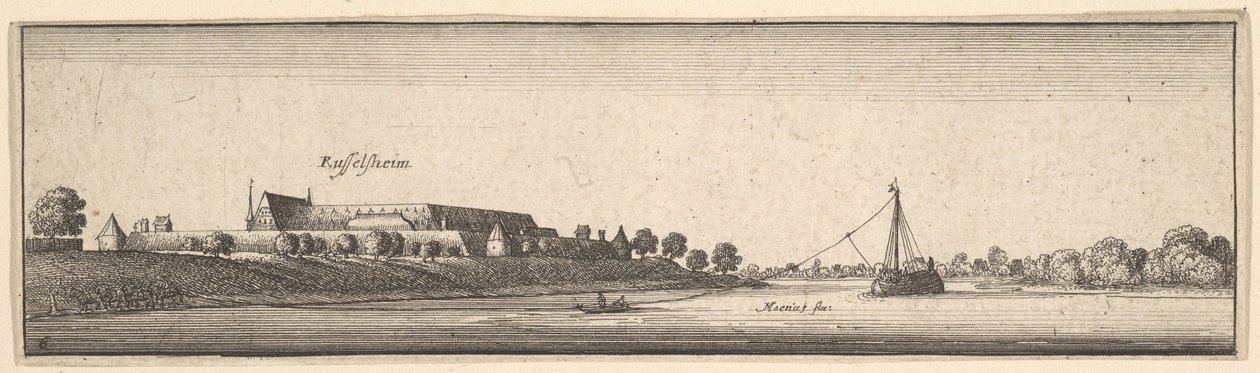 Rüsselsheim, 1642-44. tekijältä Wenceslaus Hollar