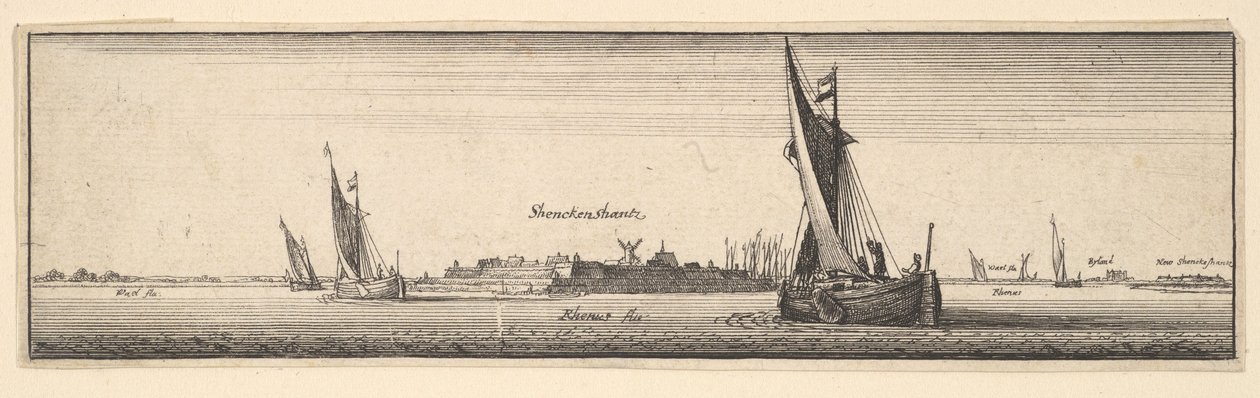 Schenkenschanz, 1642-1644. tekijältä Wenceslaus Hollar