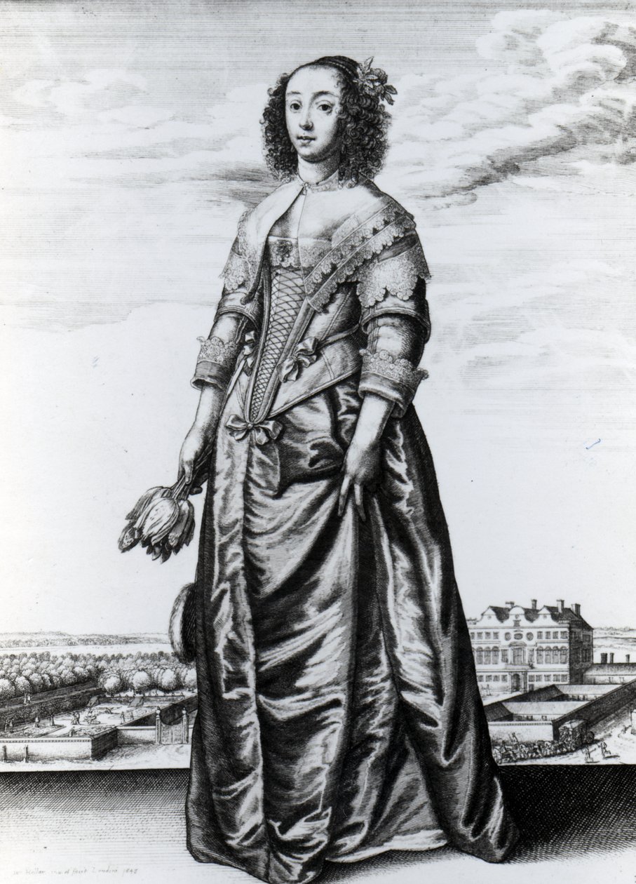 Kevät, 1643 (etsaus) tekijältä Wenceslaus Hollar