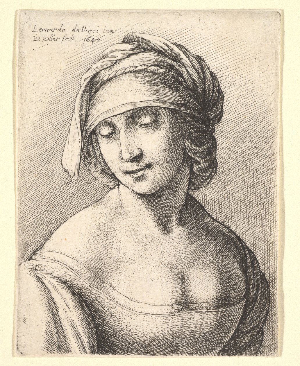 Pyhä Anna, 1645. tekijältä Wenceslaus Hollar