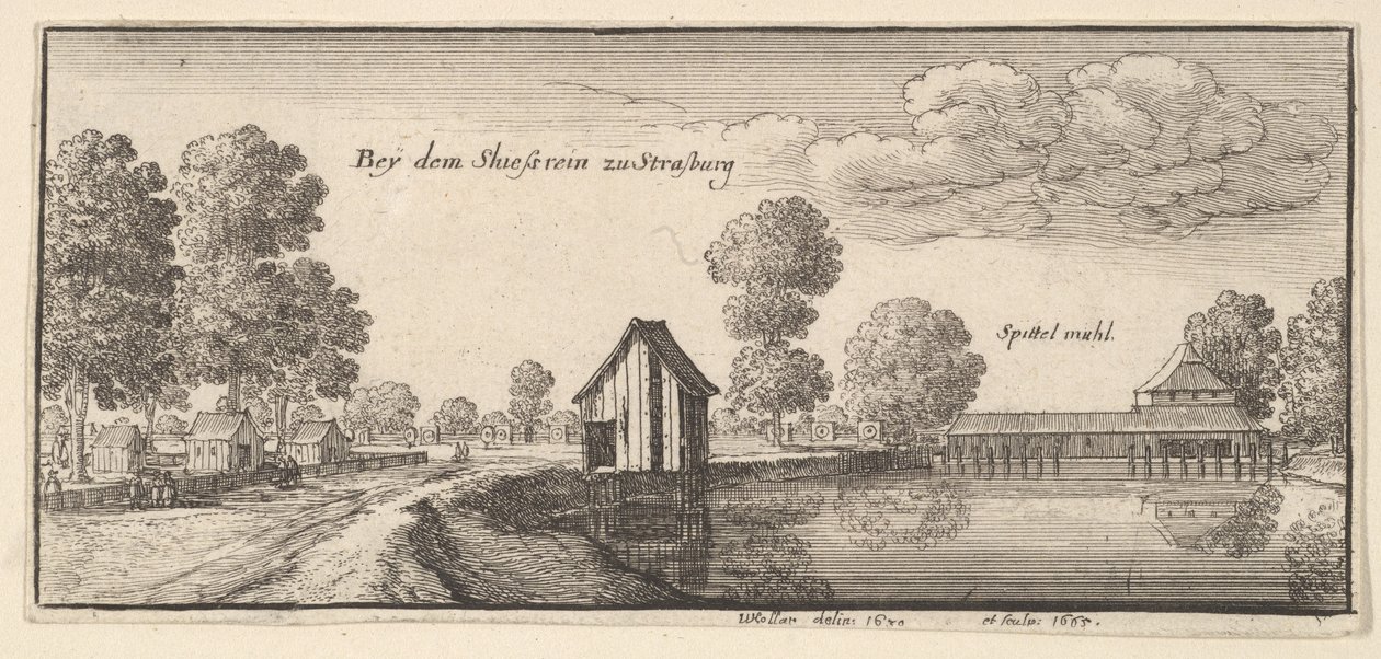 Strasbourg, 1665. tekijältä Wenceslaus Hollar