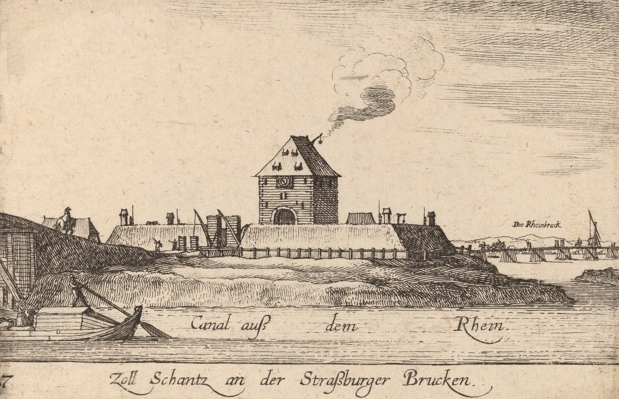 Strasbourg: Toll House, 1635. tekijältä Wenceslaus Hollar