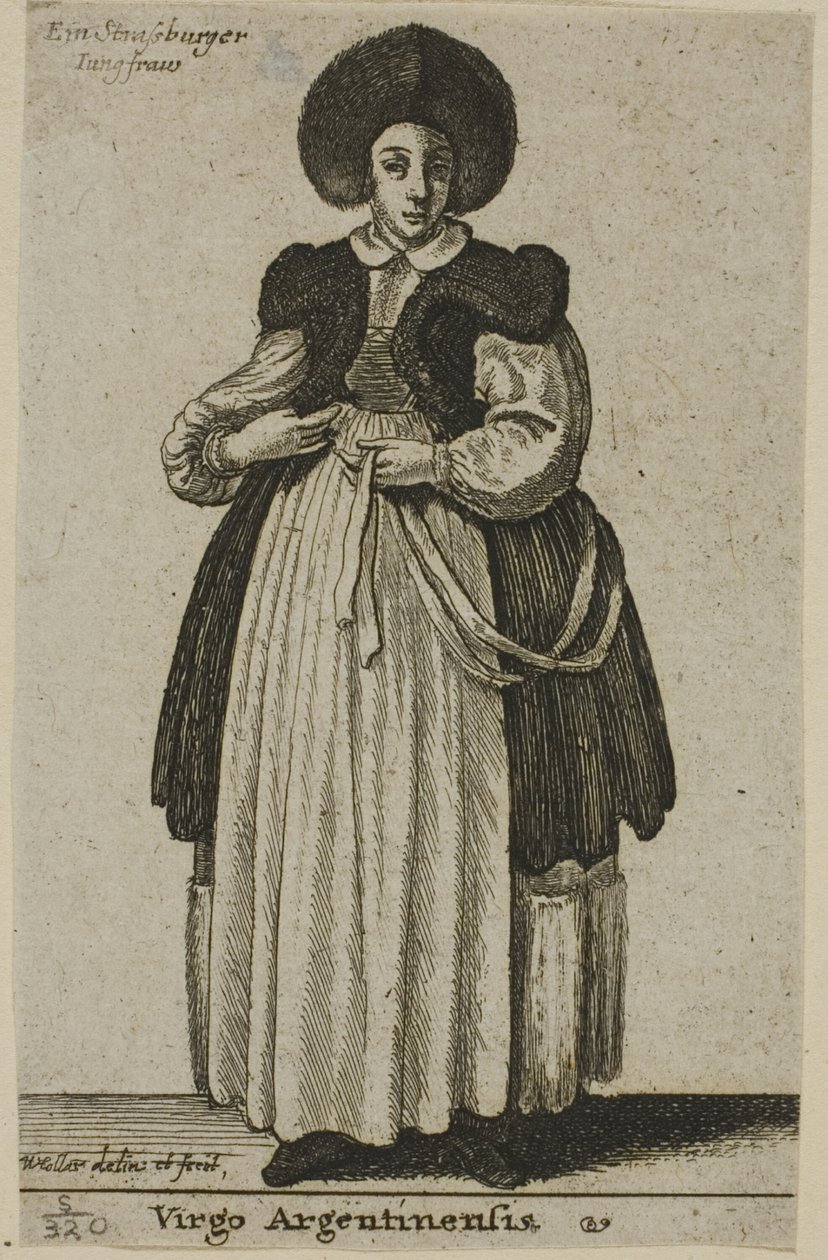 Strasbourgin nainen tekijältä Wenceslaus Hollar