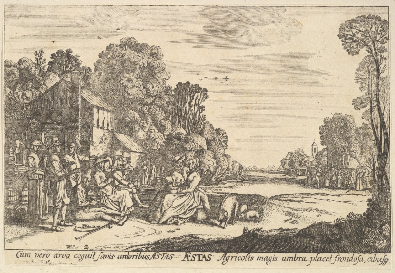 Kesä, 1629. tekijältä Wenceslaus Hollar