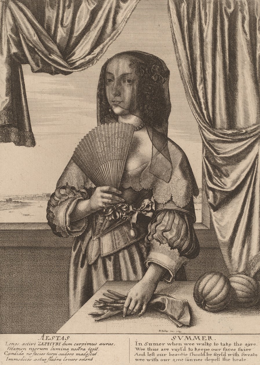 Kesä, 1641. tekijältä Wenceslaus Hollar