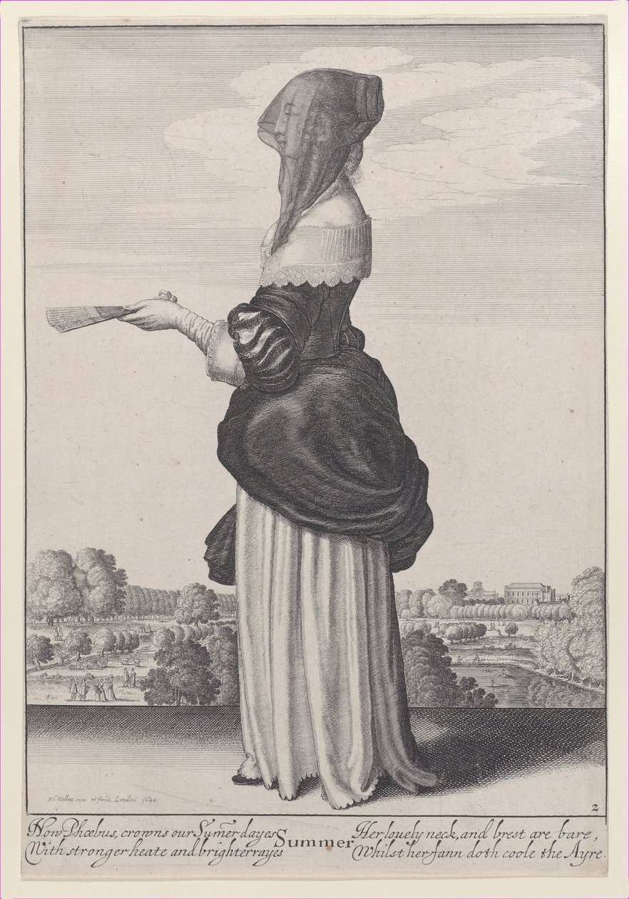 Kesä, The Seasons, 1643-44., 1643-44. tekijältä Wenceslaus Hollar