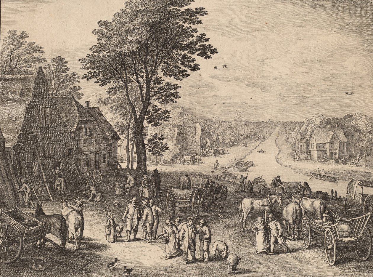 Kanava, 1650. tekijältä Wenceslaus Hollar