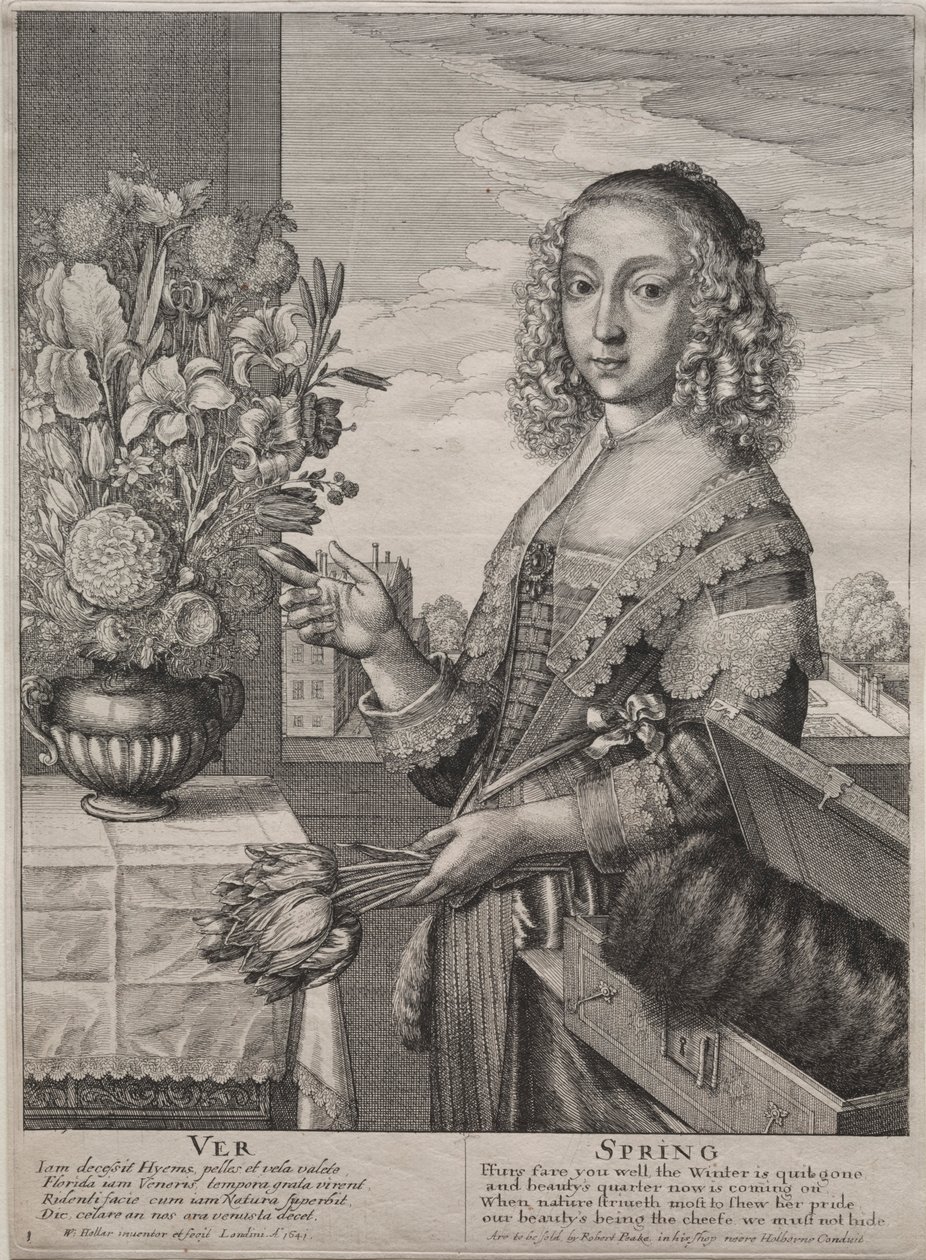 Neljä vuodenaikaa: Kevät, 1641. tekijältä Wenceslaus Hollar