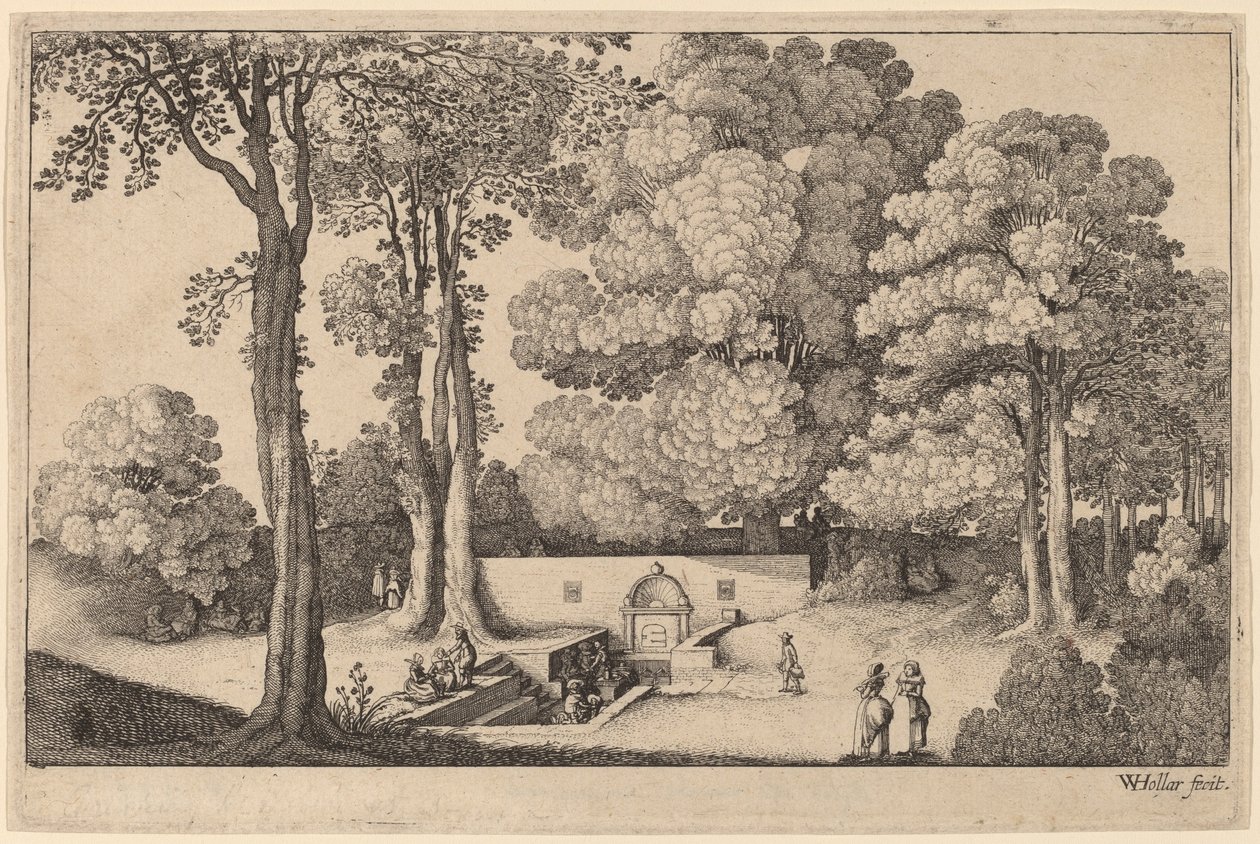 Mineraalilähde tekijältä Wenceslaus Hollar