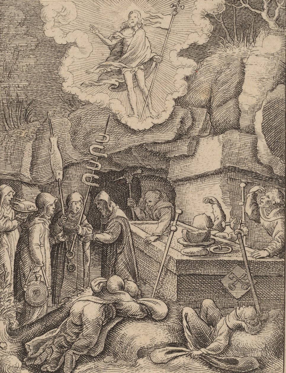 Ylösnousemus. tekijältä Wenceslaus Hollar