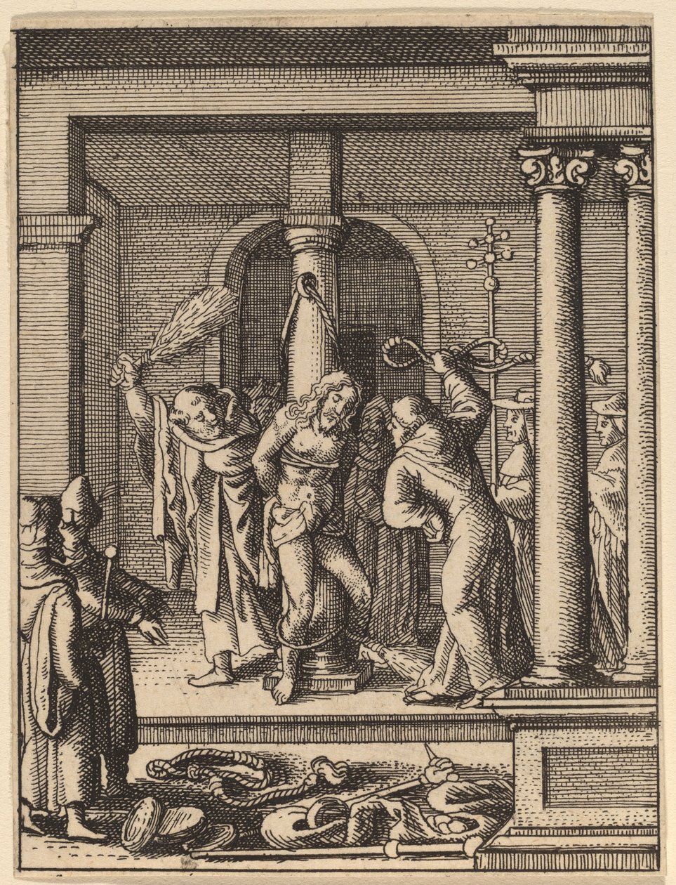 The Scourging tekijältä Wenceslaus Hollar