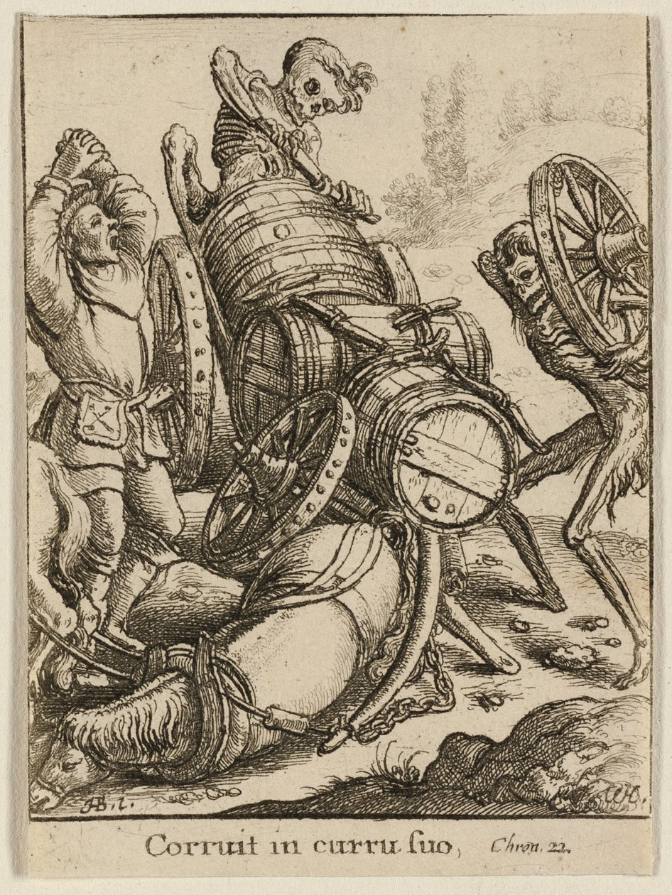 Wagoner ja kuolema tekijältä Wenceslaus Hollar