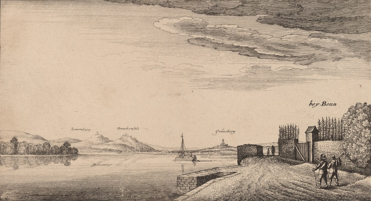Näkymä Lewenbergistä. tekijältä Wenceslaus Hollar