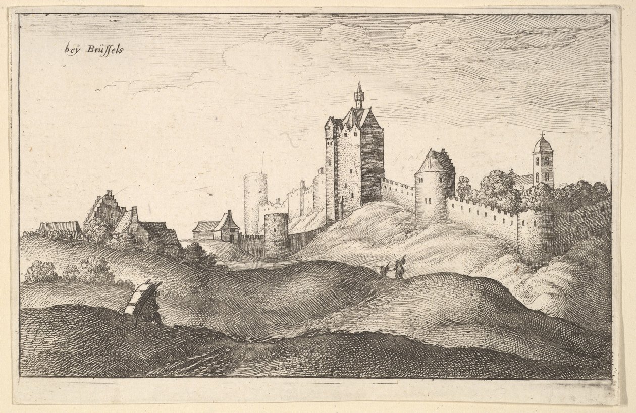 beÿ Bryssel Bryssel, noin 1643. tekijältä Wenceslaus Hollar