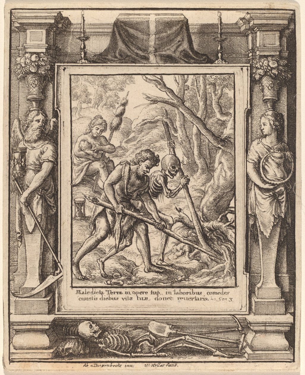 Kun Adam Delved tekijältä Wenceslaus Hollar after Hans Holbein the Younger after Abraham van Diepenbeeck