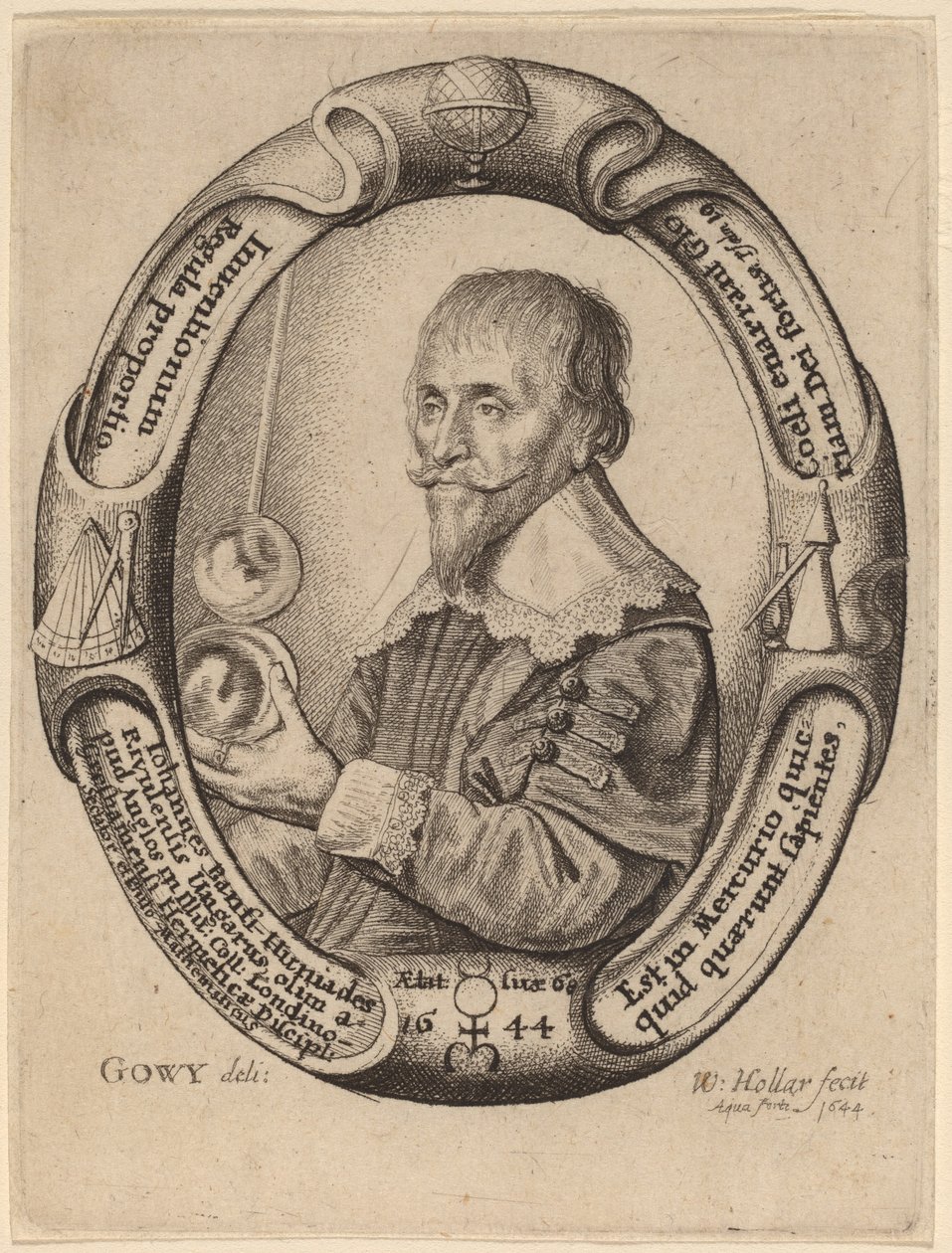 Johann Banfi Huniades tekijältä Wenceslaus Hollar after Jacob Peter Gowy