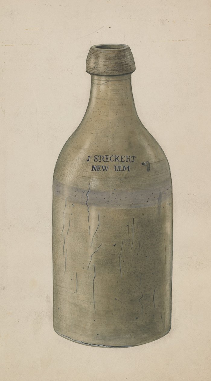 Kivitavaraolutpullo, n. 1938. tekijältä Wilbur M Rice