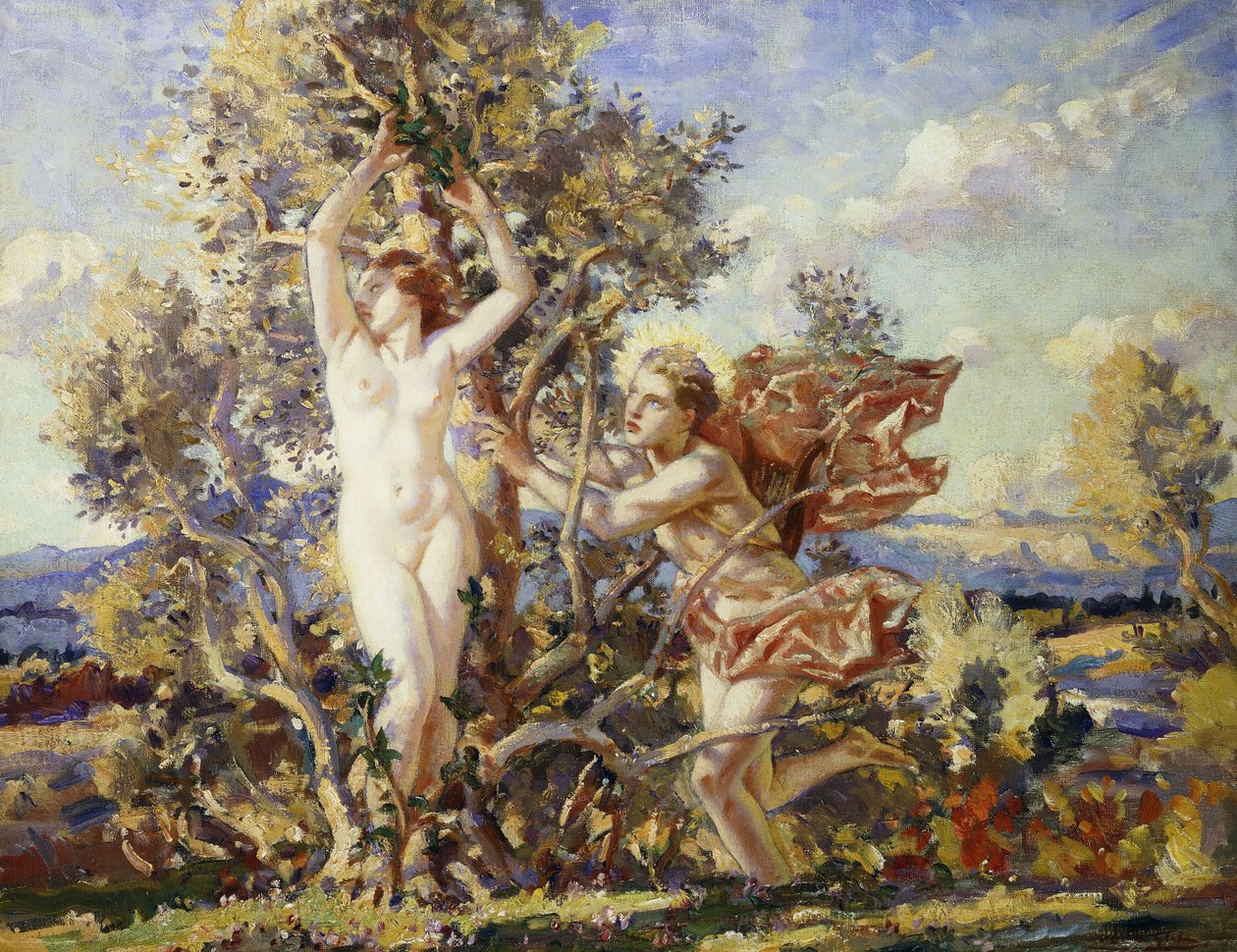 Apollo ja Daphne tekijältä Wilfred Gabriel de Glehn