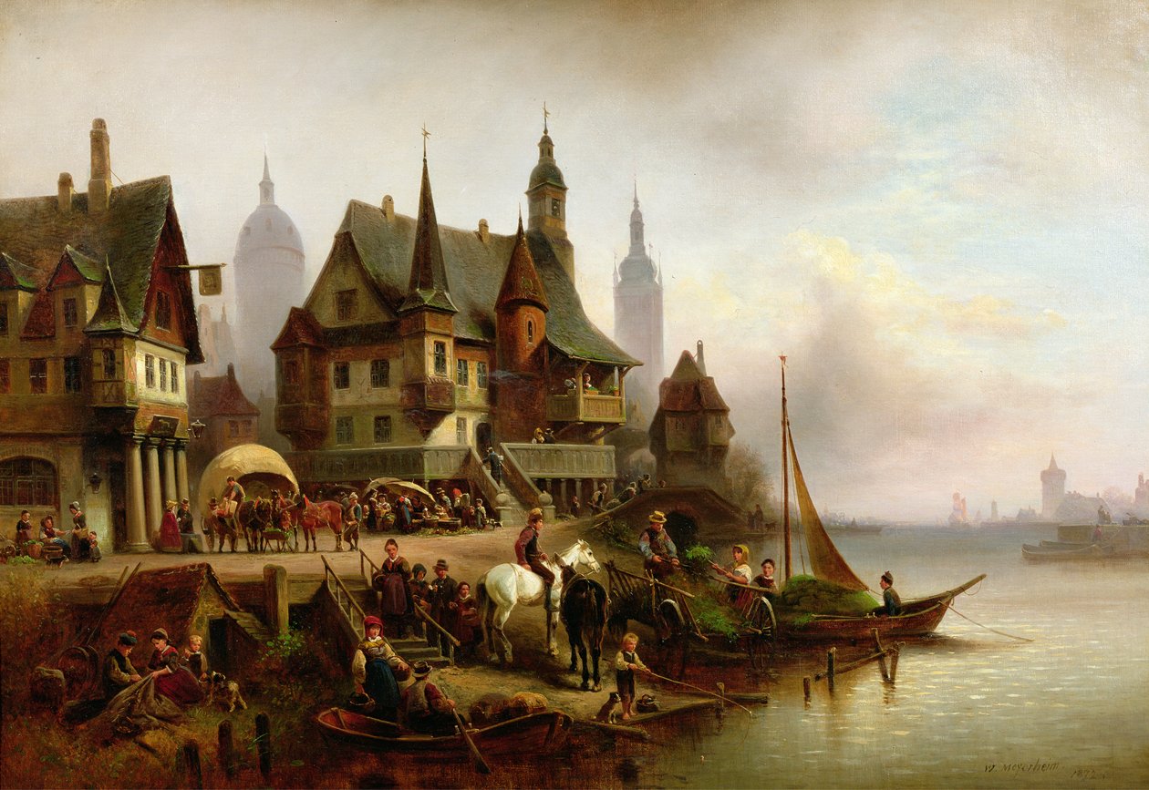 Rannalla, 1872 tekijältä Wilhelm Meyerheim