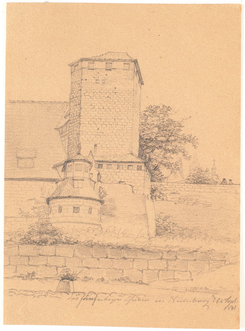 Tornirakennus. Nürnberg tekijältä Wilhelm Bendz