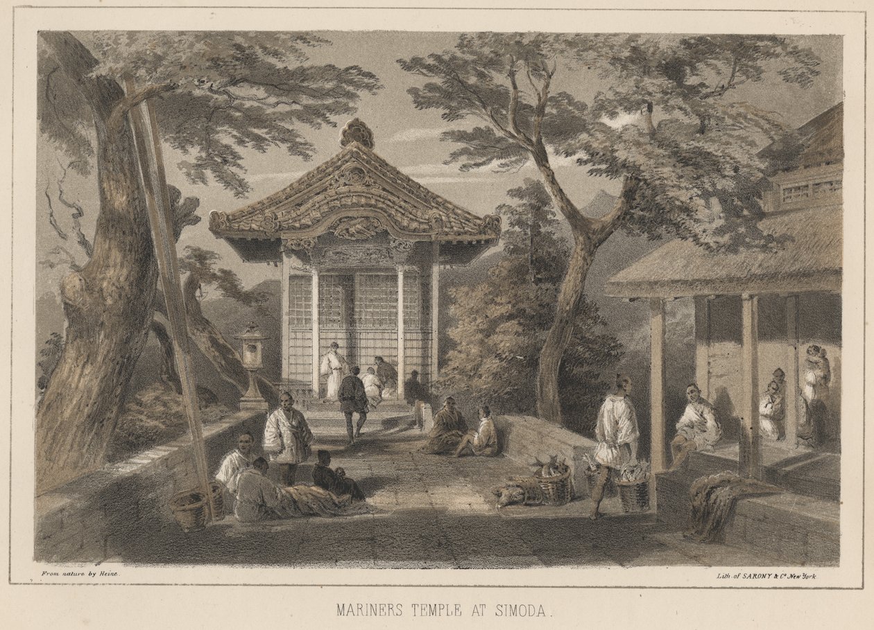 Mariners Temple Simodassa, 1855 tekijältä Wilhelm Joseph Heine