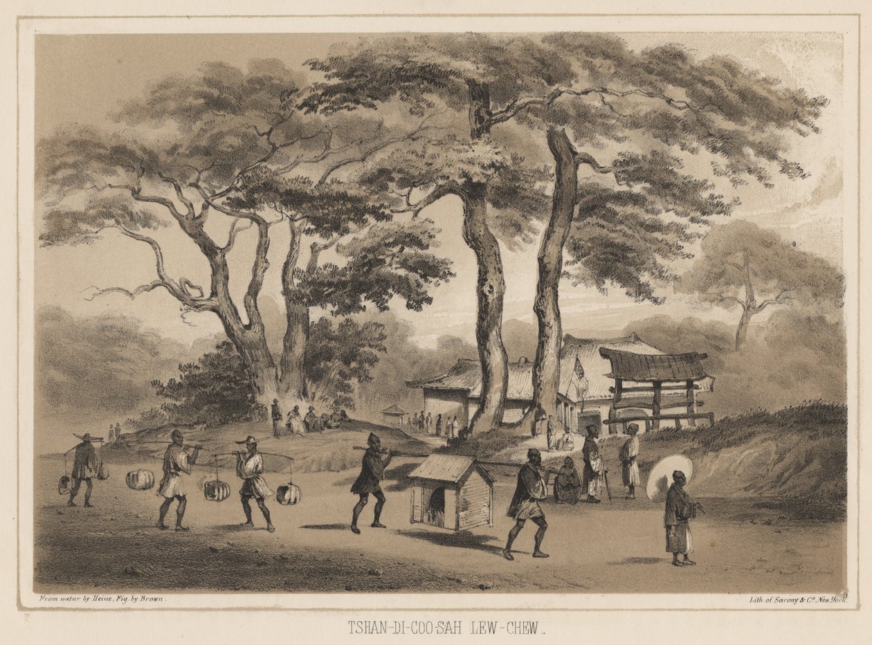 Tashan-di-sioo-co, Lev Chiu, 1855 (litografia) tekijältä Wilhelm Joseph Heine