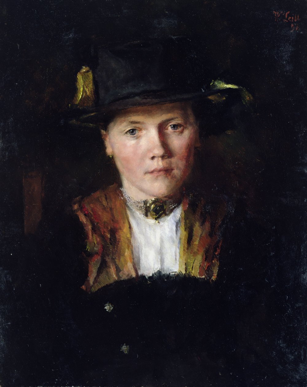 Baijerin tyttö, 1897 tekijältä Wilhelm Maria Hubertus Leibl