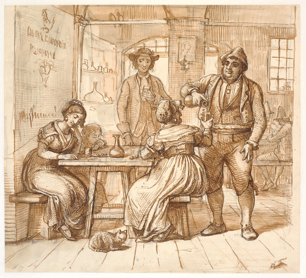 Osteriscene tekijältä Wilhelm Marstrand