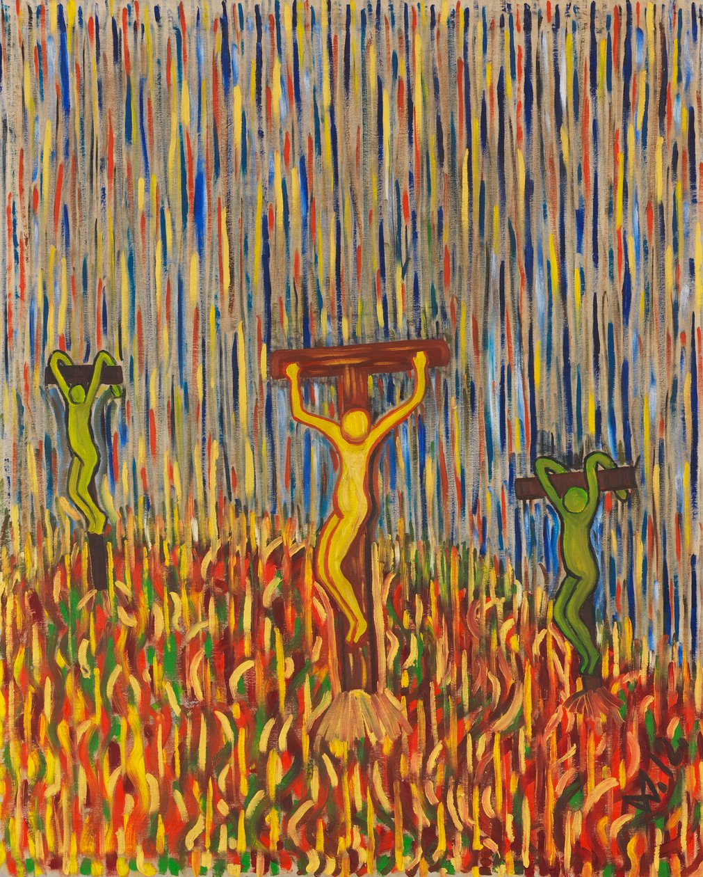 Ristiinnaulitseminen, 1912. tekijältä Wilhelm Morgner