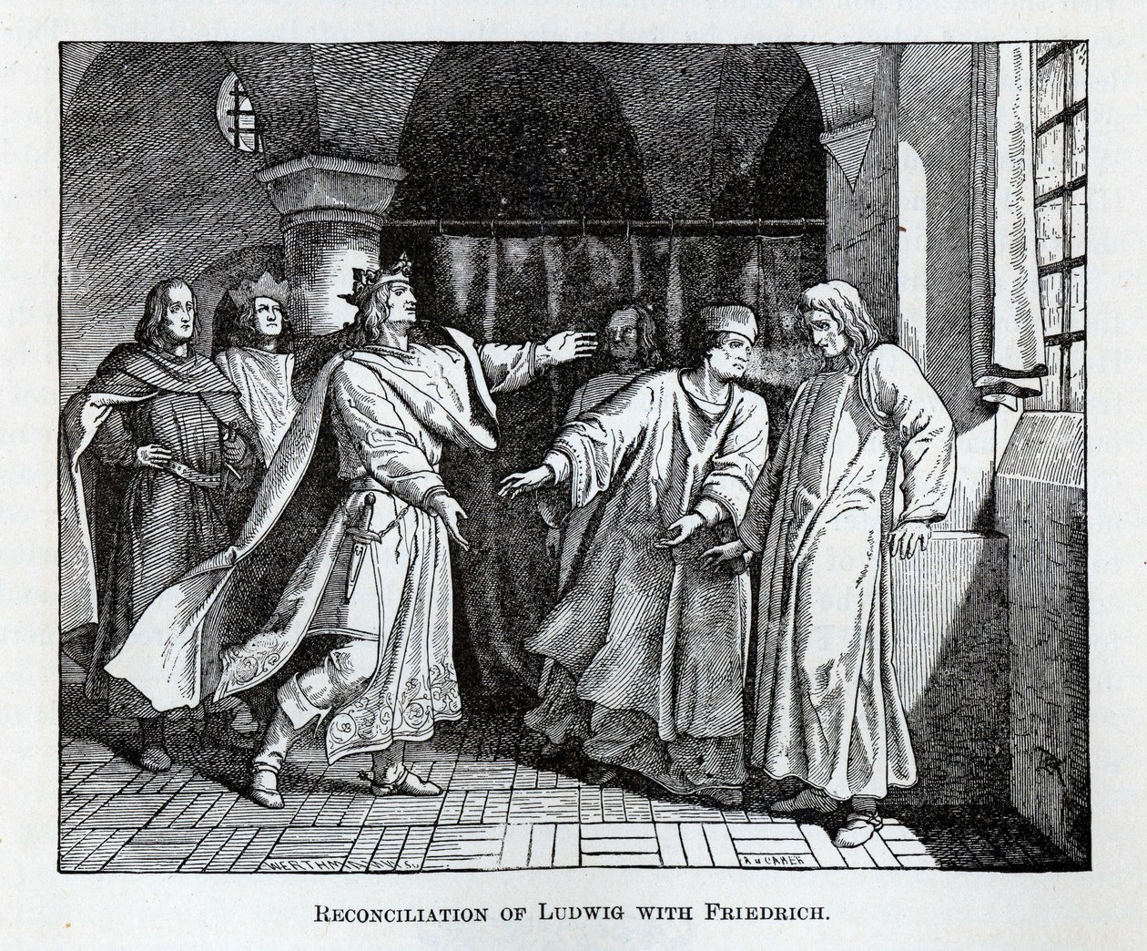 Ludwigin sovinto Friedrichin kanssa, 1882 tekijältä Wilhelm Werthmann