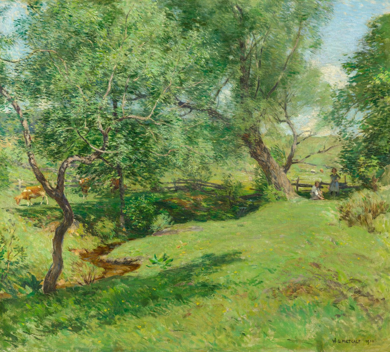 Kesäkuun pastoraali tekijältä Willard Leroy Metcalf