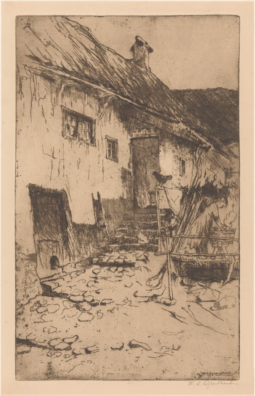Maatila tekijältä Willem Adrianus Grondhout (signed by artist)