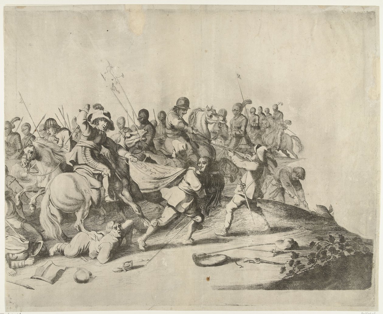 Batalla entre genets i soldats finlandesos tekijältä Willem Basse