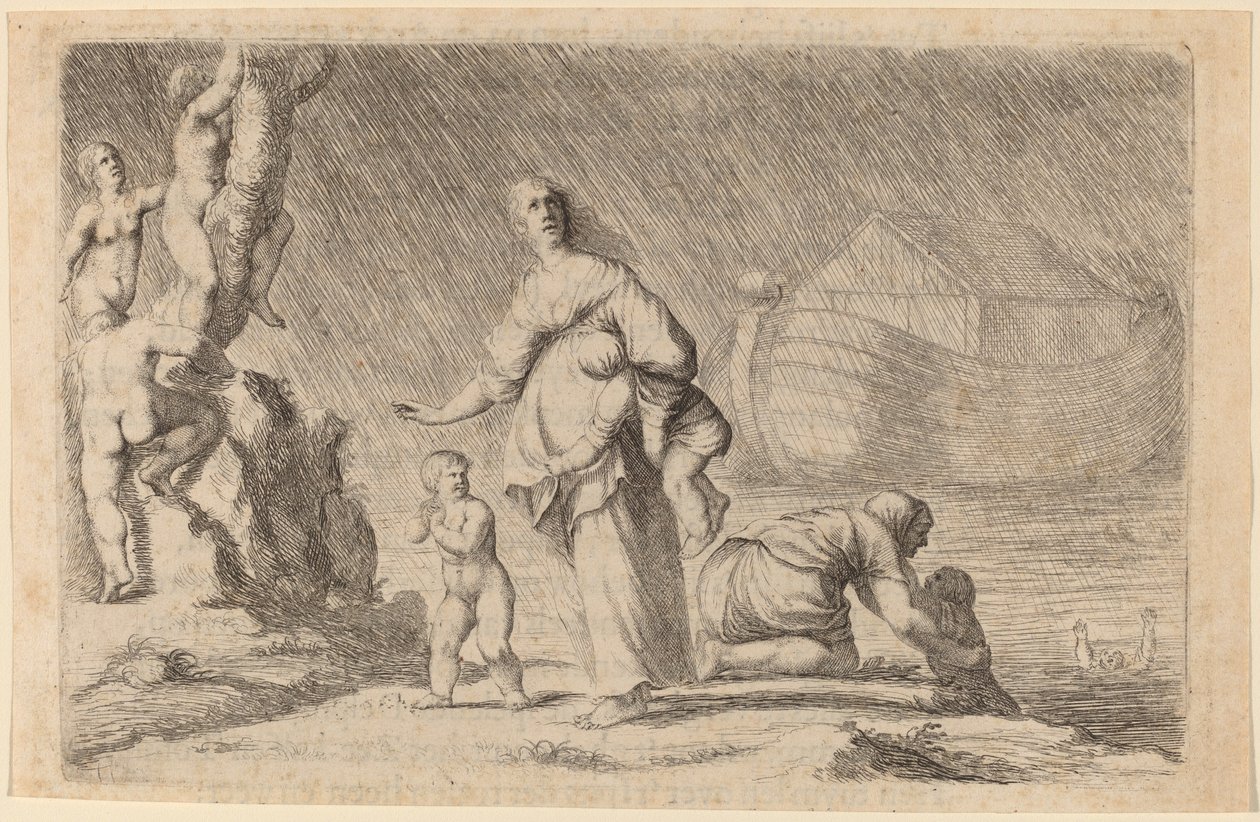 Nooan arkki ja vedenpaisumus, 1634. tekijältä Willem Basse
