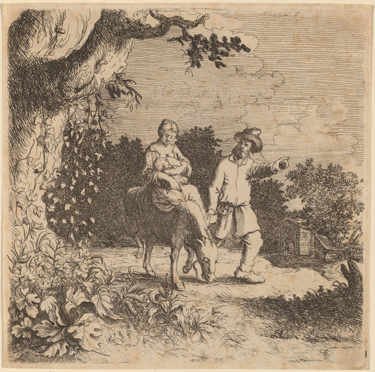 Lento Egyptiin, n. 16301660. tekijältä Willem Basse