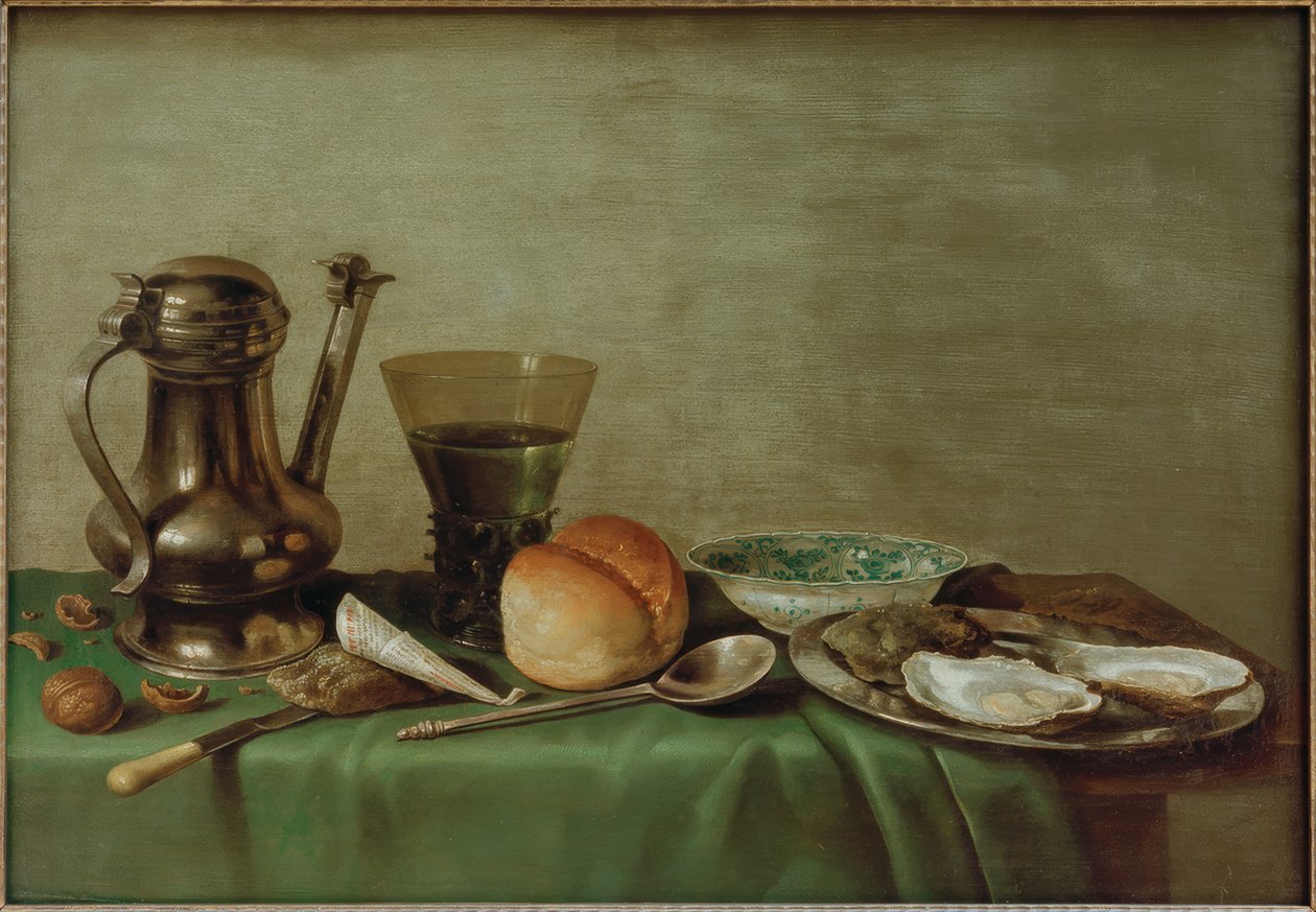 Aamiaisen asetelma tekijältä Willem Claesz. Heda