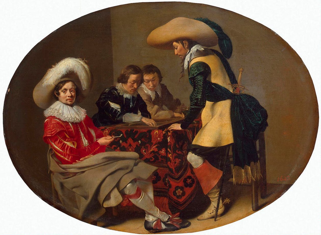 Tric-Trac Players, c1630. tekijältä Willem Cornelisz Duyster