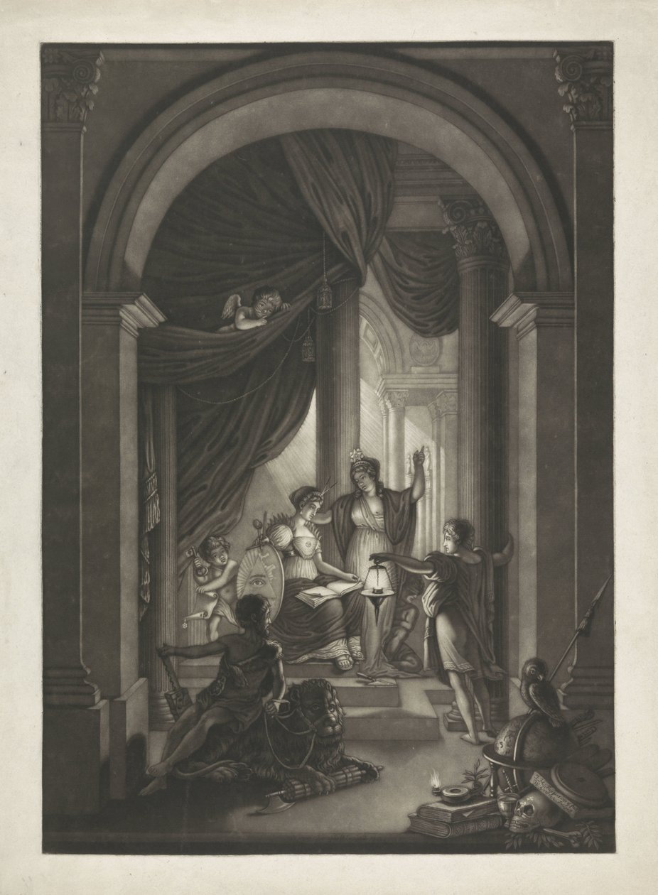 Vapaamuurariuden allegooria, noin 1810-1840 tekijältä Willem Grebner