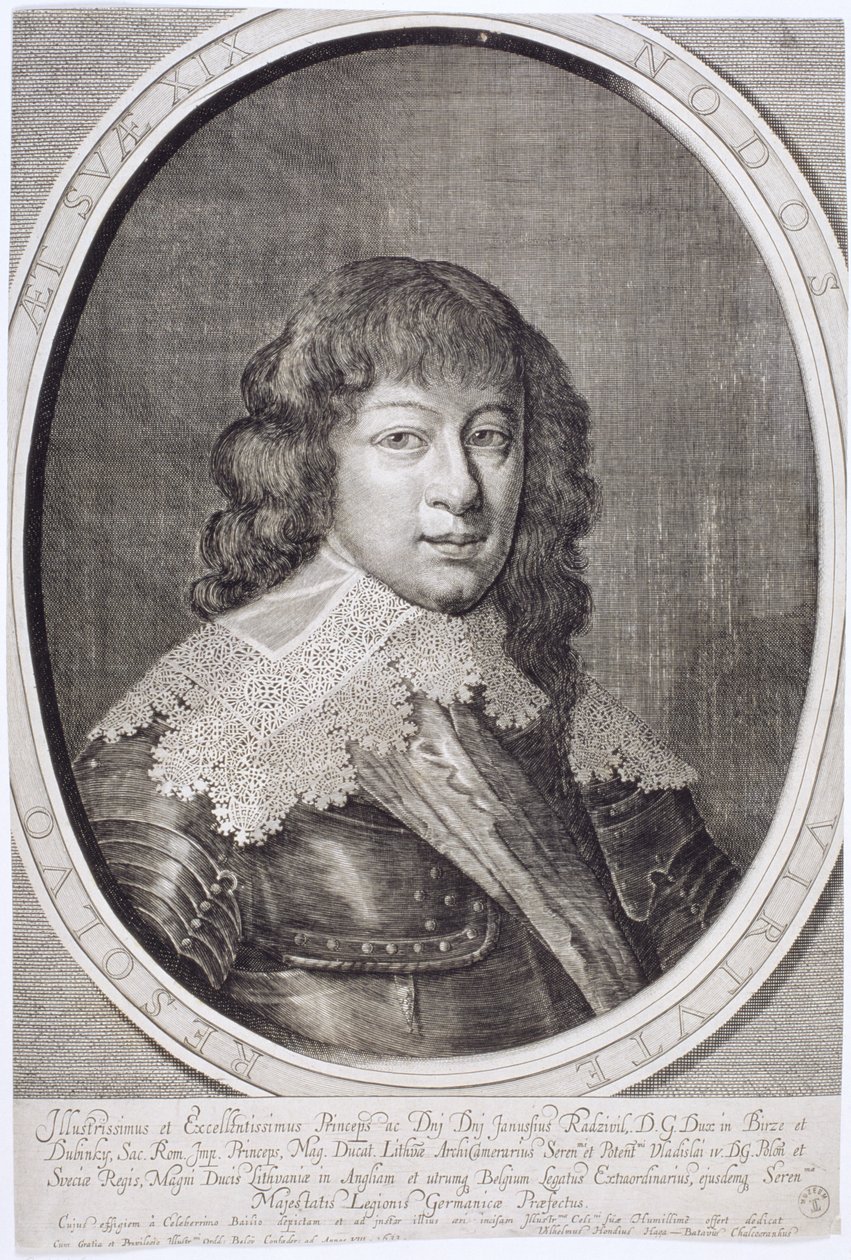 Janusz Radziwill (1612-55) 1633 tekijältä Willem Hondius