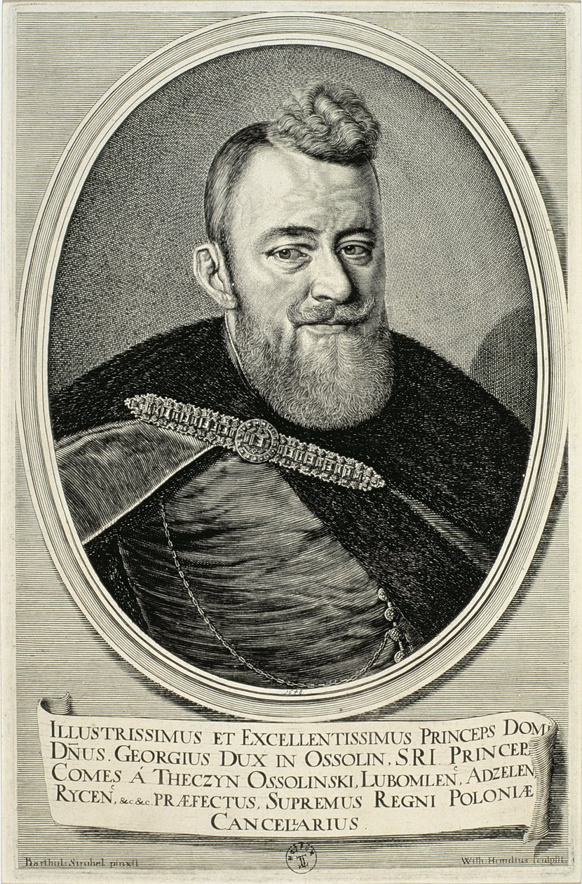 Jerzy Ossolinski (1595-1650) 1648 tekijältä Willem Hondius
