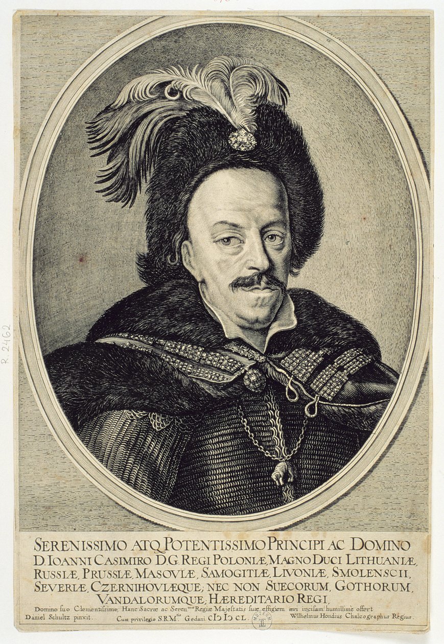 Johannes Kazimir Vaasa (1609-72) 1650 tekijältä Willem Hondius