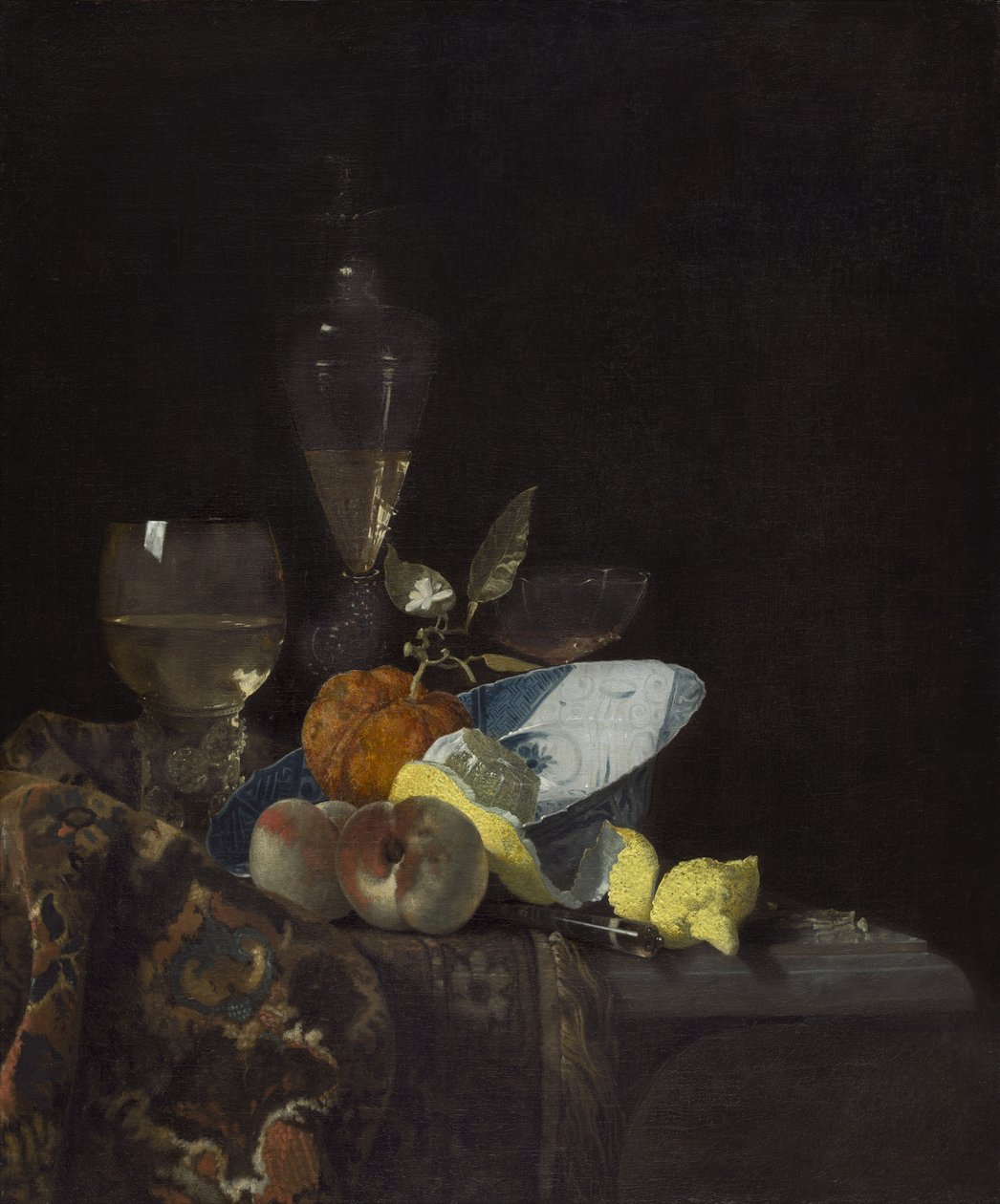 Asetelma, n. 1660 (öljy kankaalle) tekijältä Willem Kalf