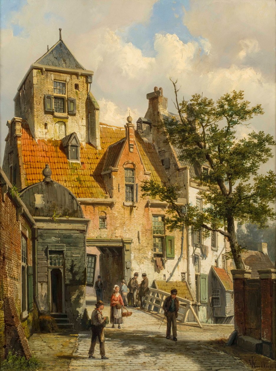 Näkymä Haarlemiin, 1891 tekijältä Willem Koekkoek