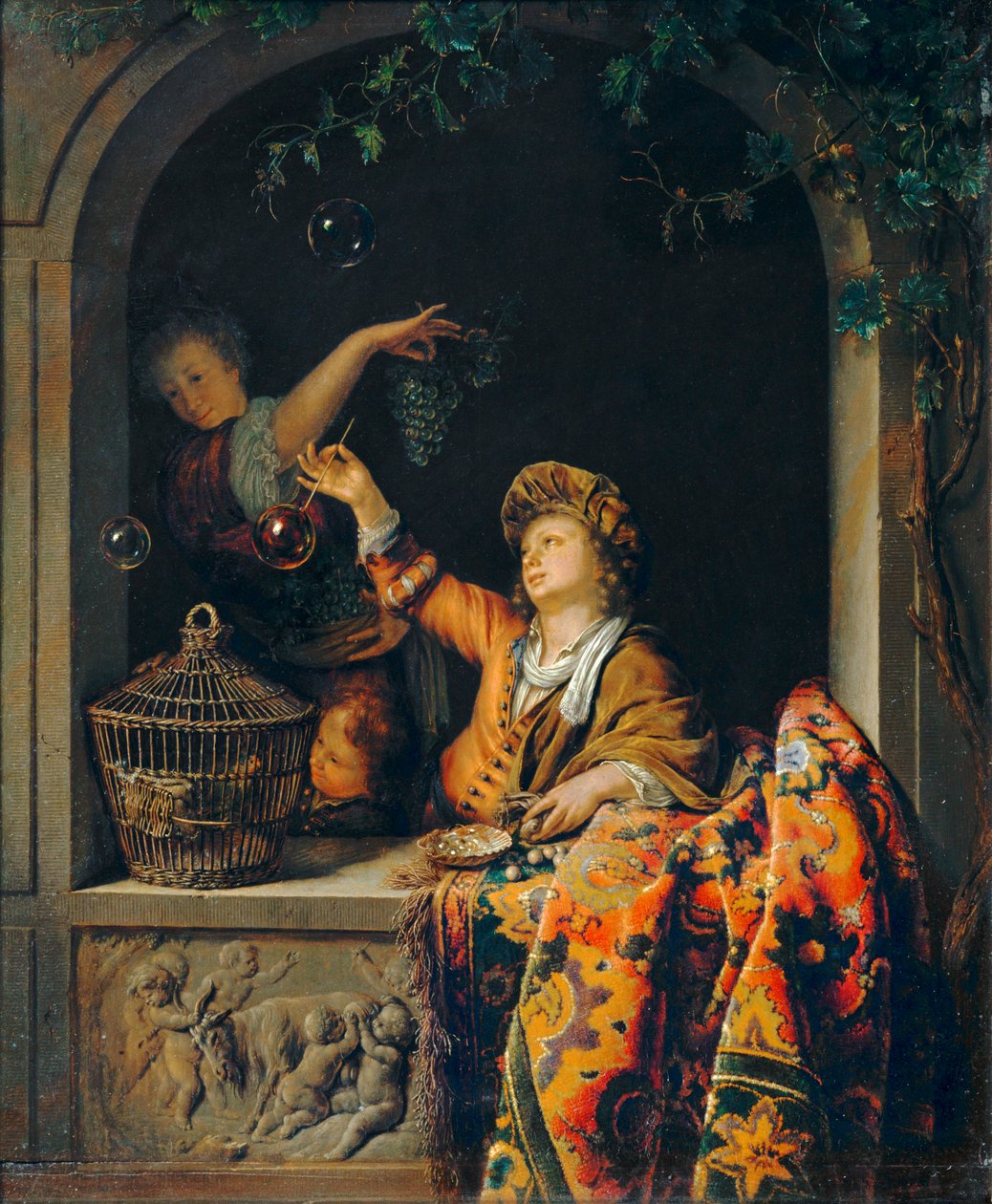 Saippuakuplat ... tekijältä Willem van (after) Mieris